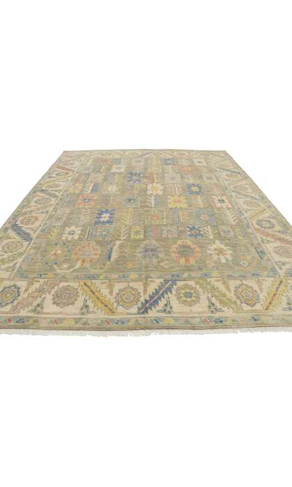8 x 10 Colorful Oushak Rug 80676