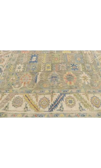 8 x 10 Colorful Oushak Rug 80676