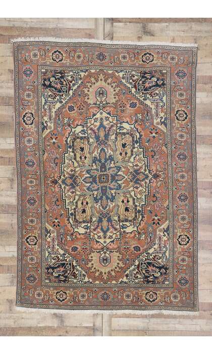 6 x 9 Vintage Romanian Serapi Rug 72042
