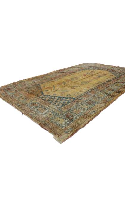 4 x 7 Antique Turkish Oushak Rug 73610