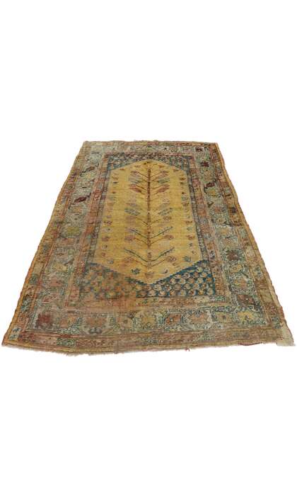 4 x 7 Antique Turkish Oushak Rug 73610