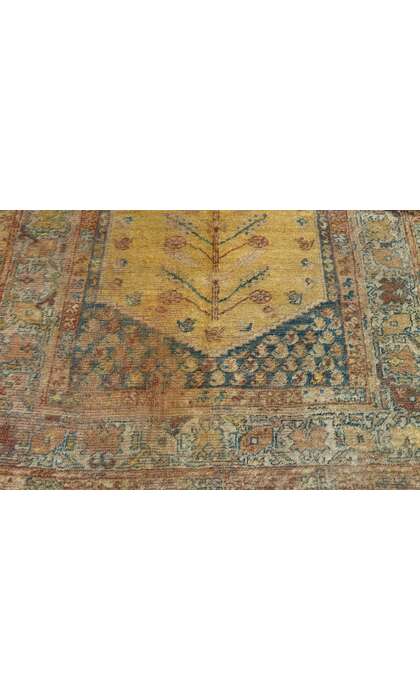 4 x 7 Antique Turkish Oushak Rug 73610