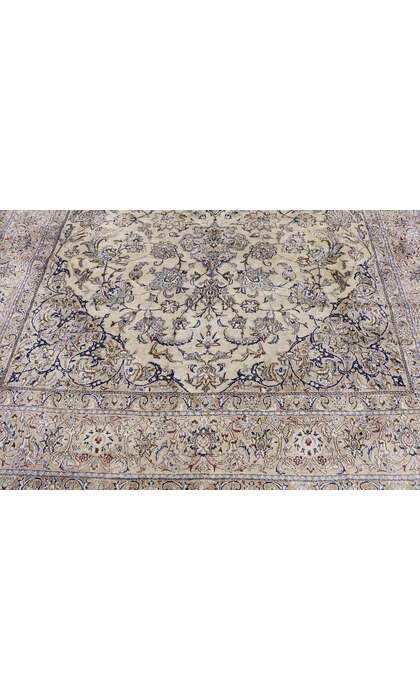 7 x 10 Vintage Persian Silk Nain Rug 77663