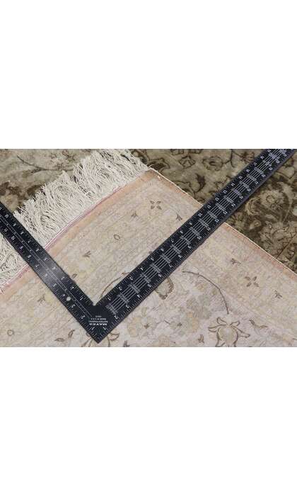 7 x 10 Vintage Persian Silk Qum Rug 77705