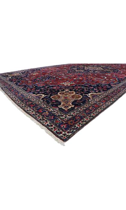 11 x 20 Antique Persian Mashhad Rug 77748