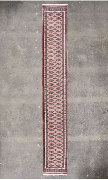 3 x 18 Vintage Pakistani Jaldar Bokhara Runner 77798