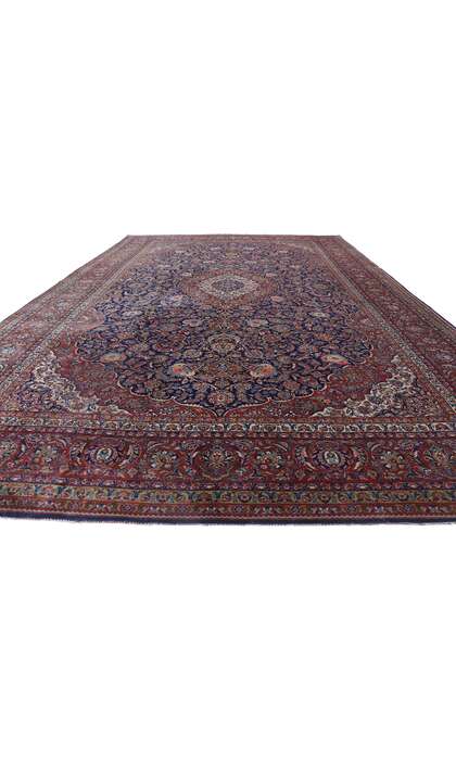 12 x 19 Antique Persian Qazvin Rug 77866