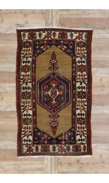 4 x 6 Antique Persian Malayer Rug 78023