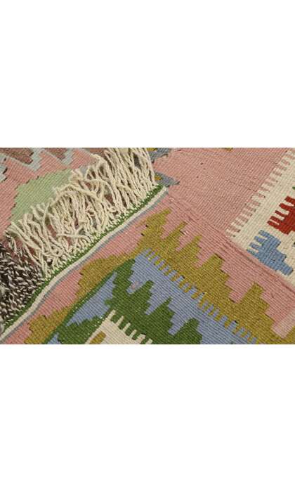 3 x 6 Vintage Persian Shiraz Kilim Rug 78024