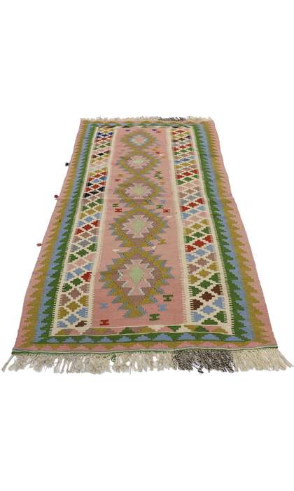 3 x 6 Vintage Persian Shiraz Kilim Rug 78024