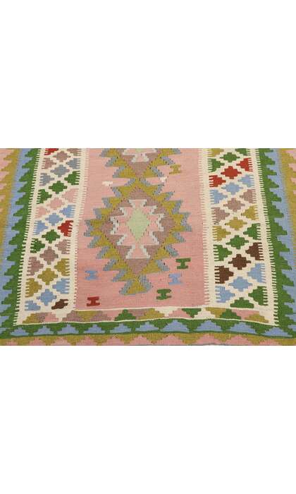 3 x 6 Vintage Persian Shiraz Kilim Rug 78024