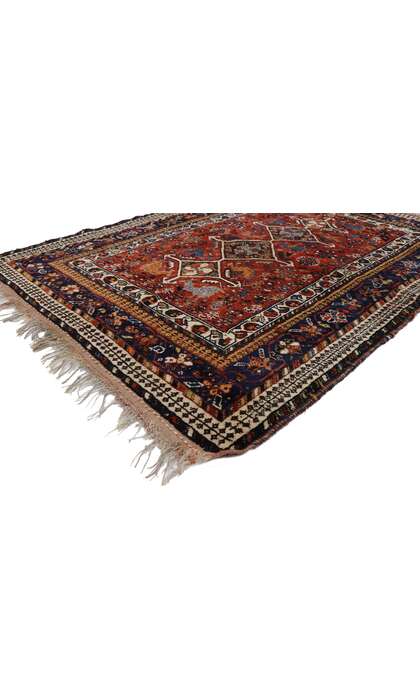 4 x 6 Vintage Persian Shiraz Rug 78025