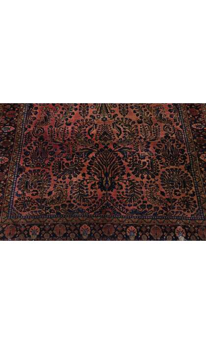 4 x 7 Antique Persian Sarouk Rug 78029