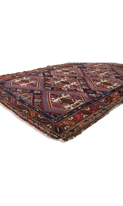 4 x 7 Vintage Persian Hamadan Rug 78032