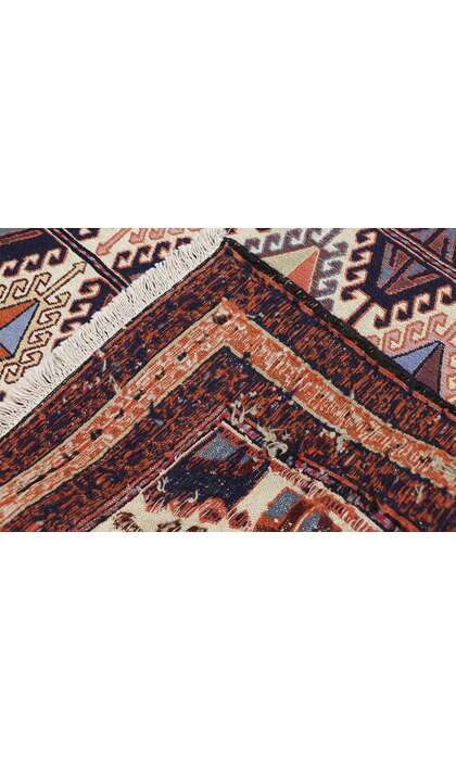 3 x 3 Vintage Persian Shiraz Kilim Rug 78039
