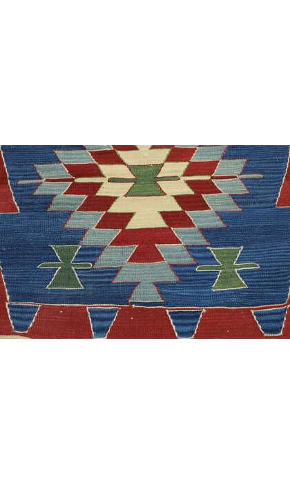 3 x 8 Vintage Persian Shiraz Kilim Runner 78047