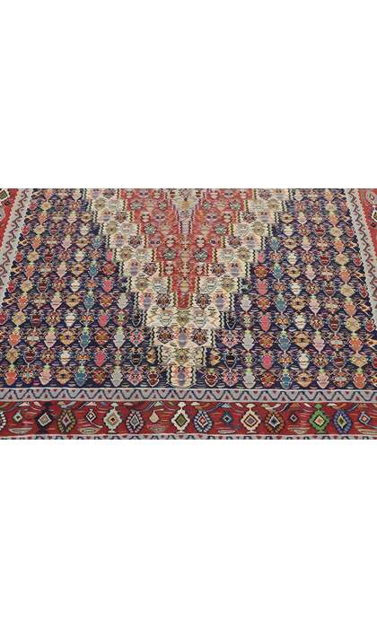 5 x 8 Vintage Persian Senneh Kilim Rug 78052