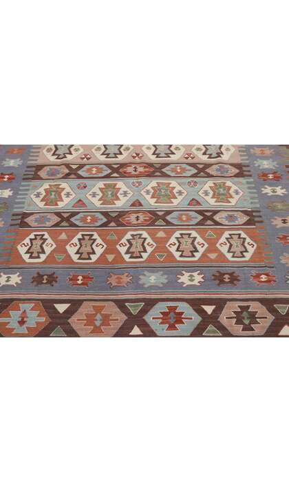 6 x 9 Vintage Persian Shiraz Kilim Rug 780546 x 9 Vintage Persian Shiraz Kilim Rug 78054