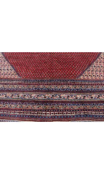 12 x 16 Vintage Persian Sarouk Rug 78064