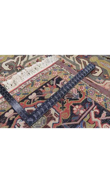 13 x 19​ Vintage Persian Heriz Rug with Mid-Century Modern Style 78065