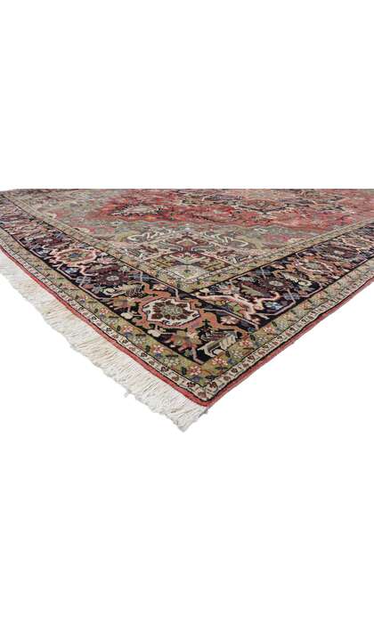 13 x 19​ Vintage Persian Heriz Rug with Mid-Century Modern Style 78065