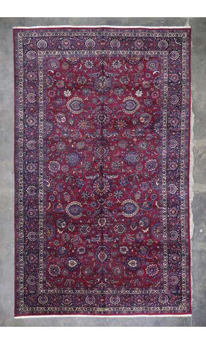 12 x 20 Antique Persian Mashhad Rug 78066