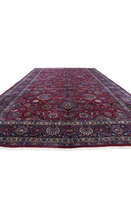 12 x 20 Antique Persian Mashhad Rug 78066