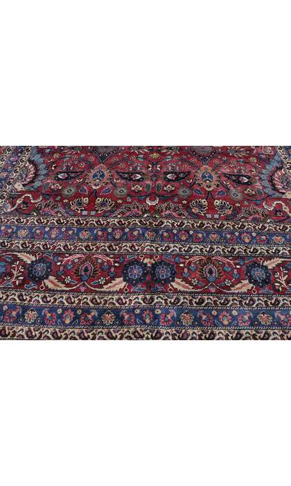 11 x 19 Antique Persian Mashhad Rug 78067