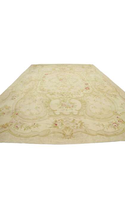 10 x 14 Vintage French Aubusson Rug 78082