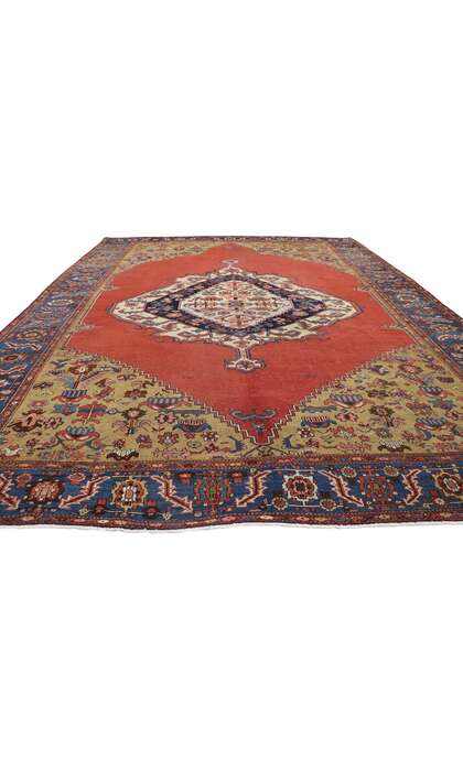 11 x 15 Antique Persian Bakshaish Rug 78085