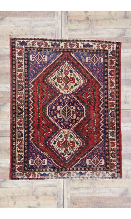 5 x 7 Vintage Persian Viss Rug 78086