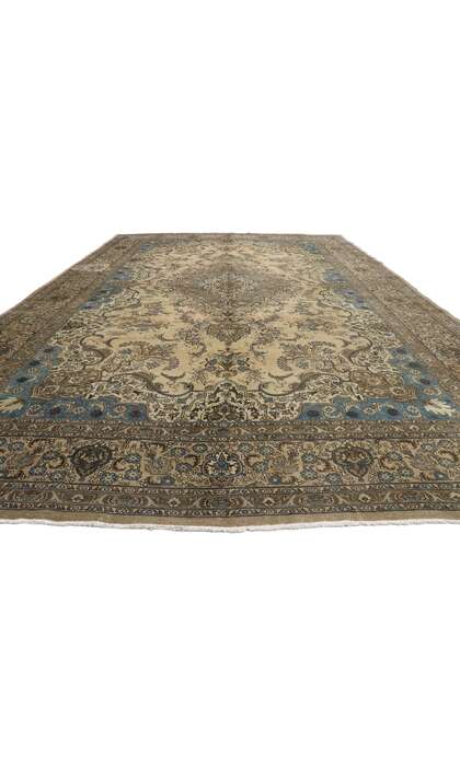 12 x 19 Antique Persian Tabriz Rug 78090