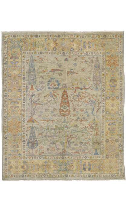 8 x 10 Contemporary Oushak Rug 80677