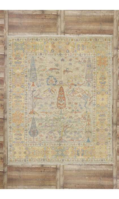 8 x 10 Contemporary Oushak Rug 80677