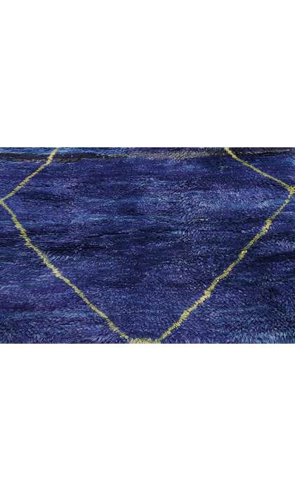 3 x 17 Long Blue Moroccan Rug Runner 21335