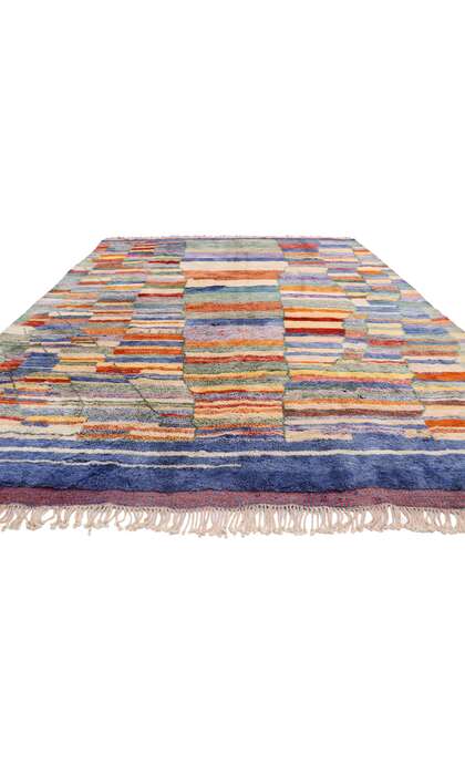 10 x 13 Modern Beni Mrirt Moroccan Rug 21165