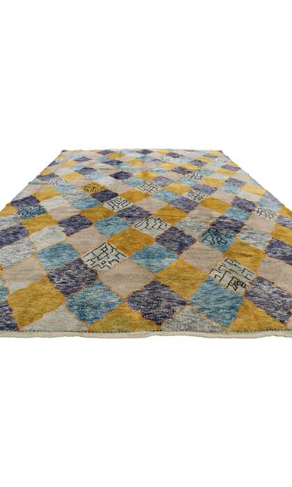 10 x 13 Modern Beni Mrirt Moroccan Rug 21173