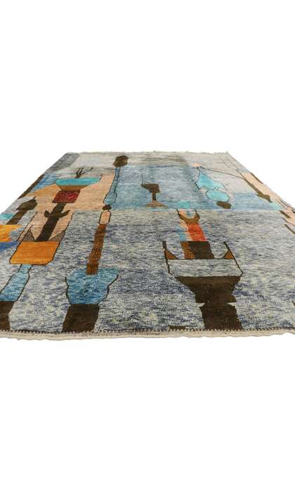 10 x 13 Modern Beni Mrirt Moroccan Rug 21176