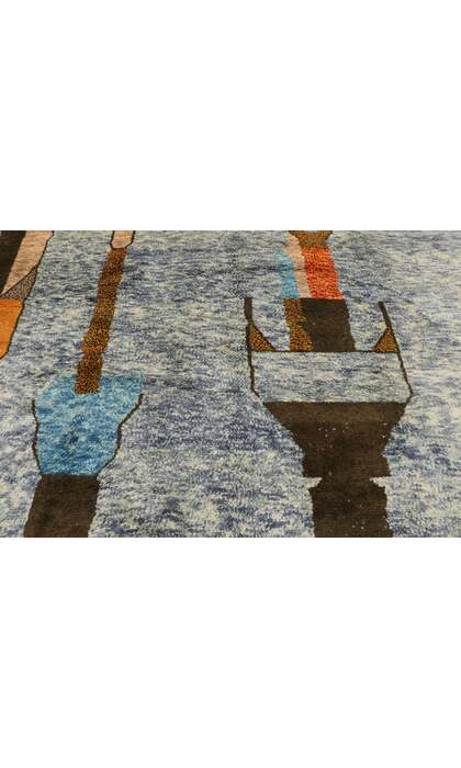 10 x 13 Modern Beni Mrirt Moroccan Rug 21176