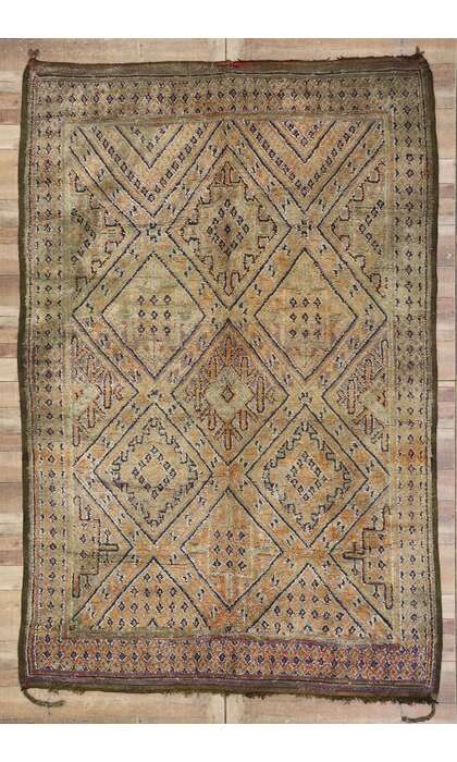7 x 11 Vintage Beni MGuild Moroccan Rug 21198
