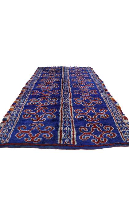 7 x 12 Vintage Blue Beni MGuild Moroccan Rug 21205