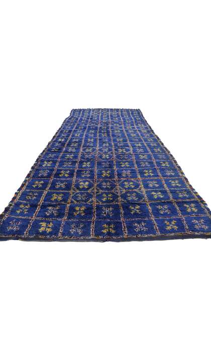 6 x 14 Vintage Blue Moroccan Rug 21217