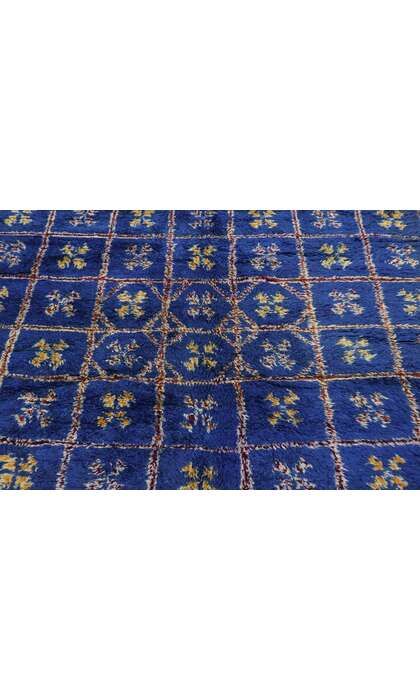 6 x 14 Vintage Blue Moroccan Rug 21217