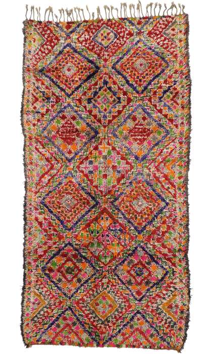 7 x 14 Vintage Beni MGuild Moroccan Rug 21233