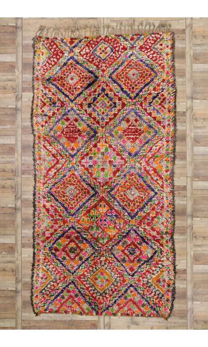 7 x 14 Vintage Beni MGuild Moroccan Rug 21233