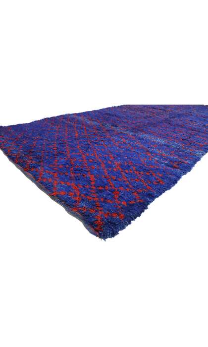 6 x 13 Vintage Blue Moroccan Rug 21237