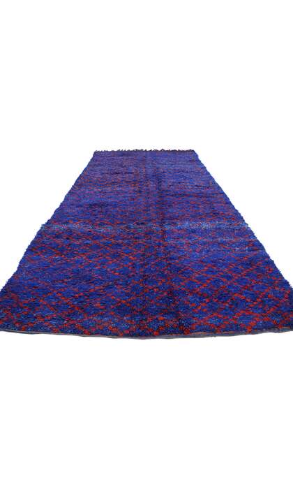 6 x 13 Vintage Blue Moroccan Rug 21237