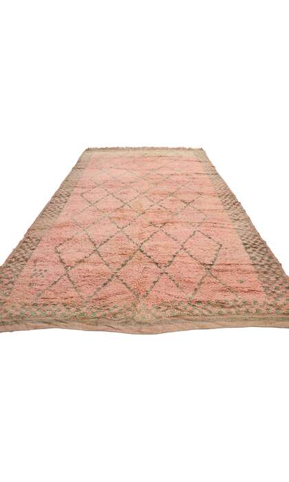 6 x 10 Vintage Pink Boujad Moroccan Rug 21247