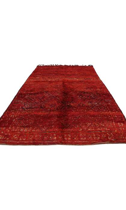 6 x 10 Vintage Red Moroccan Rug 21269