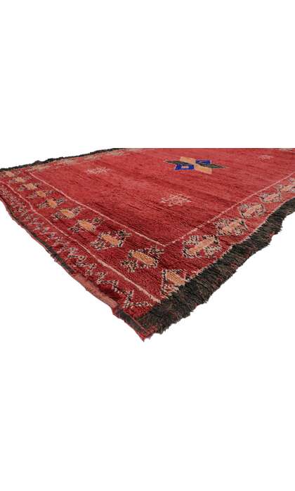 7 x 11 Vintage Red Moroccan Rug 21272